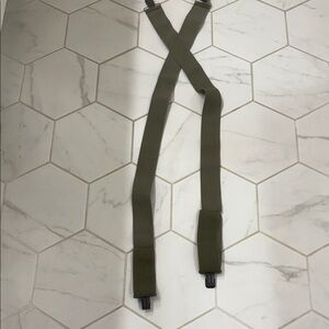 Olive Green Adjustable Suspenders